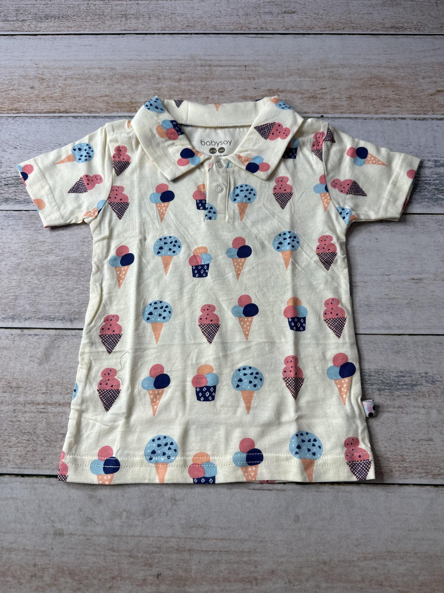 Babysoy Unisex Polo Shirt Size: 12-18 months