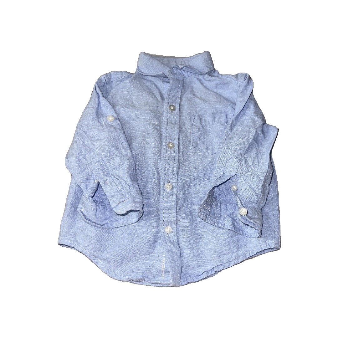 Janie and Jack Boys Button Down Short Sleeve Size: 12-18 months