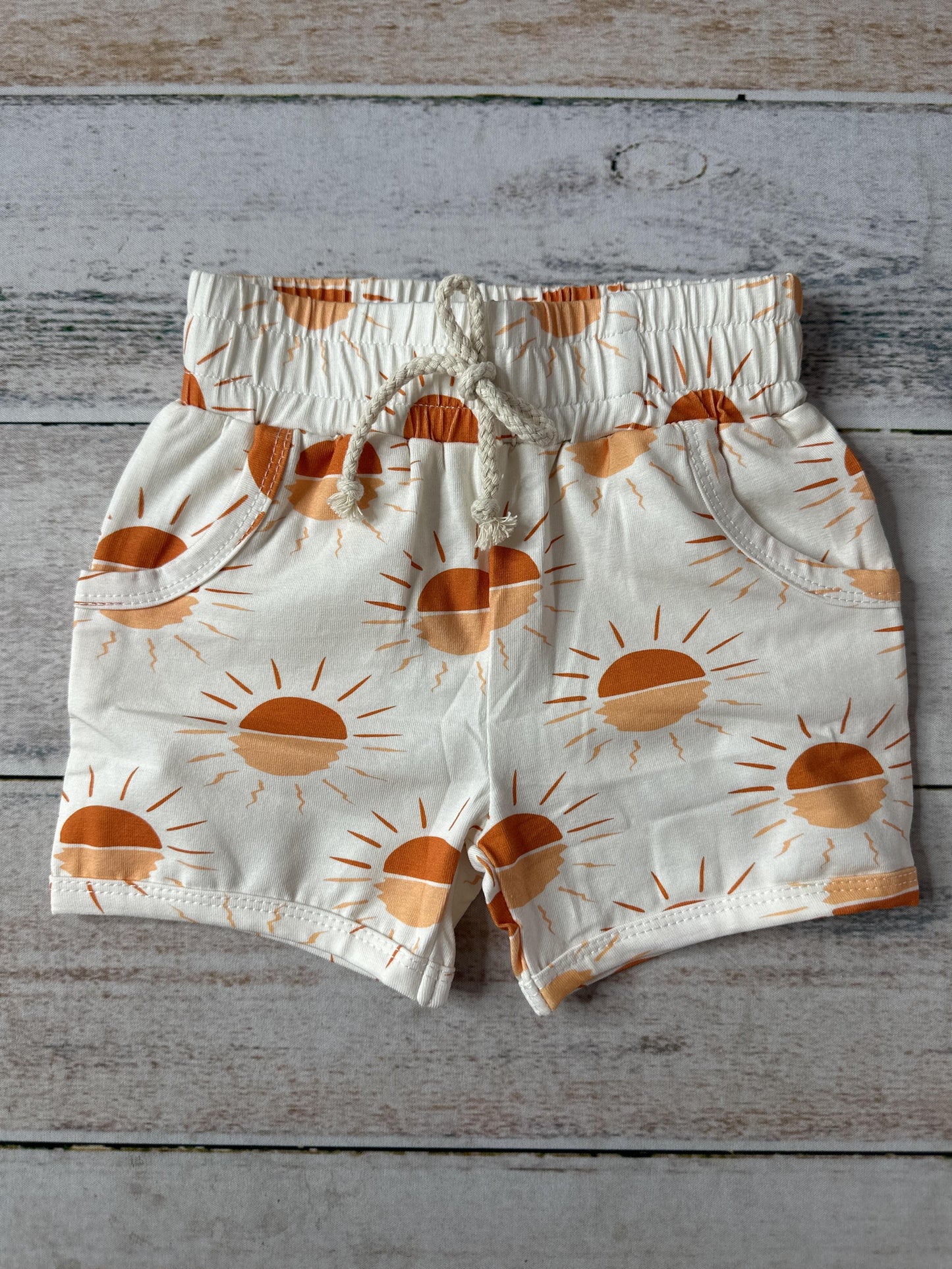 Sage and Ivory Unisex Shorts Size: 12-18 months