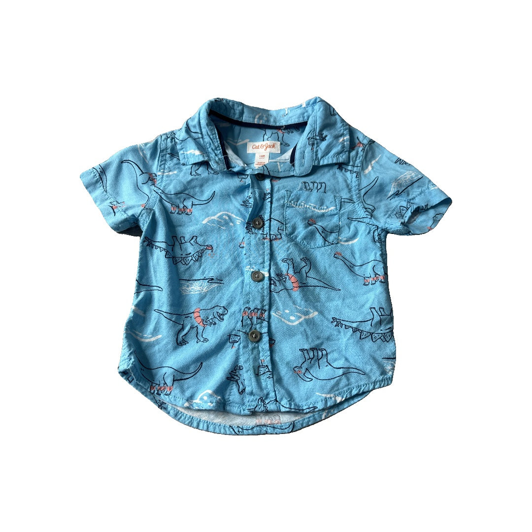 Cat & Jack Unisex Button Down Short Sleeve Size: 12 months
