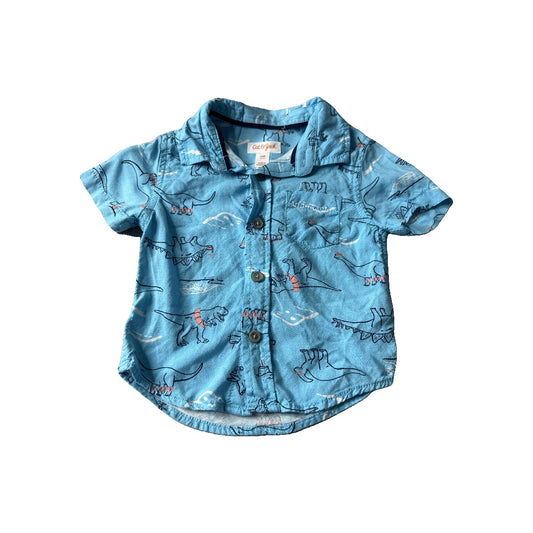 Cat & Jack Unisex Button Down Short Sleeve Size: 12 months