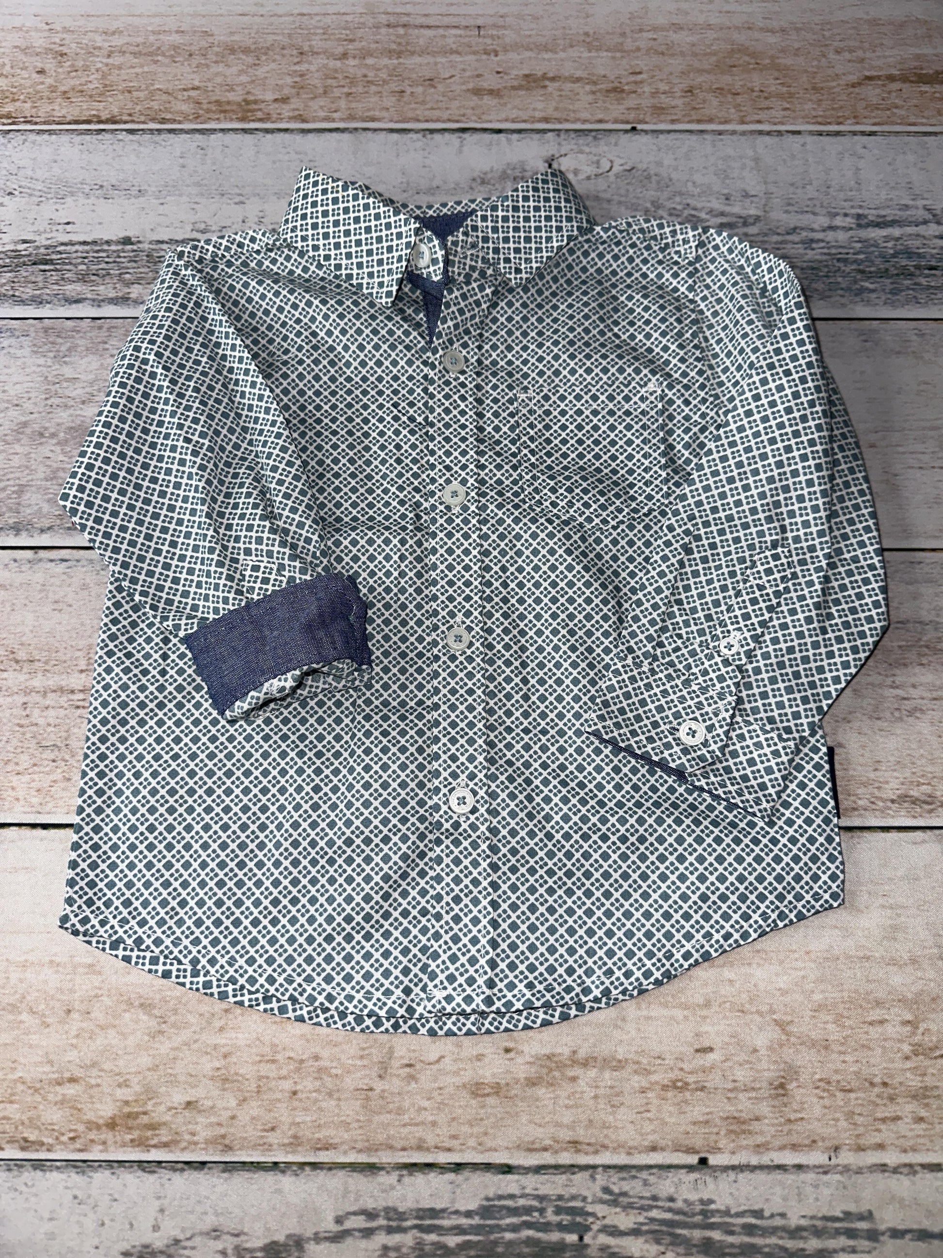 Ben Sherman Boys Button Down Short Sleeve Size: 18 months