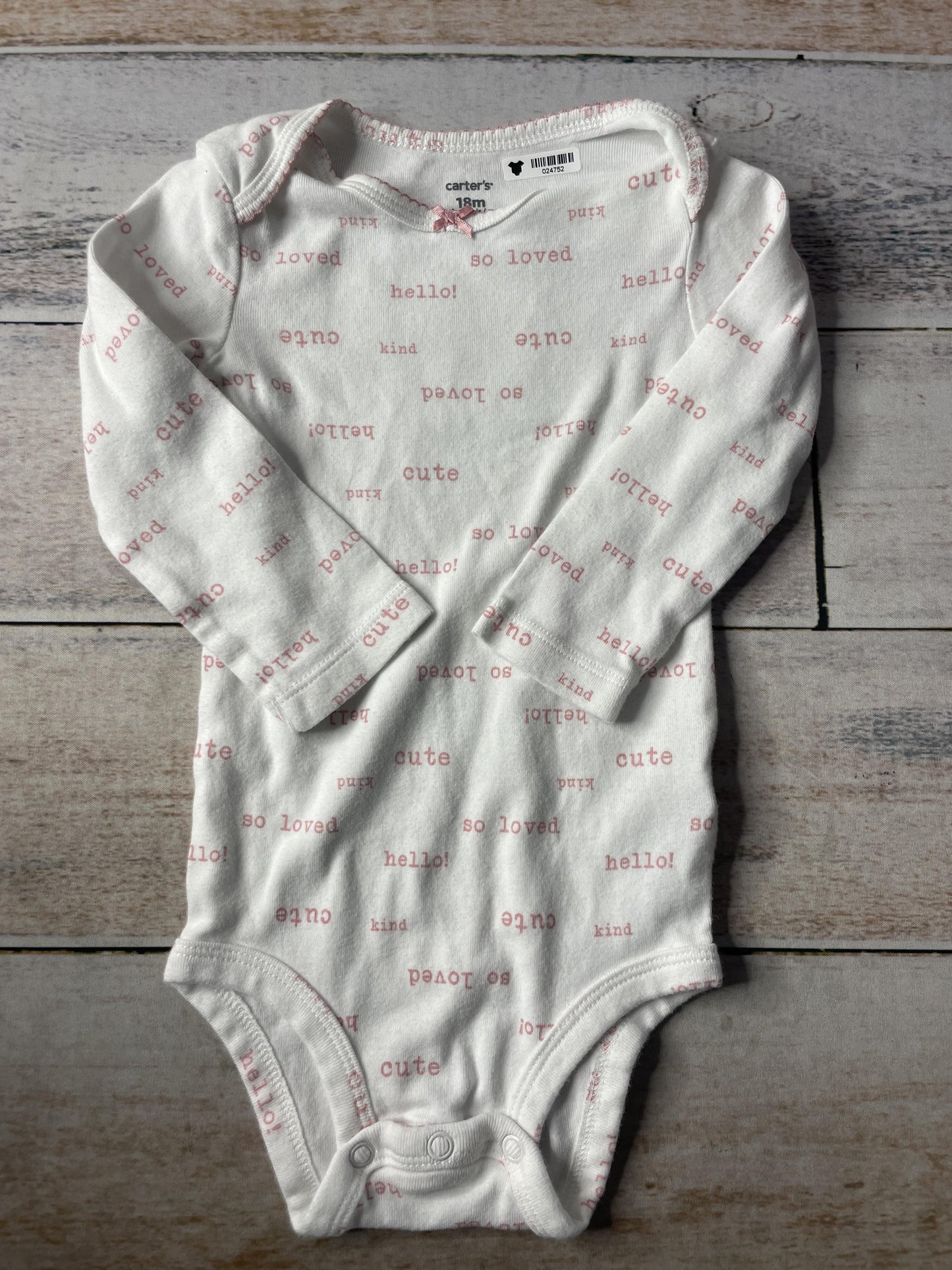 Unisex Onesie Size: 18 months