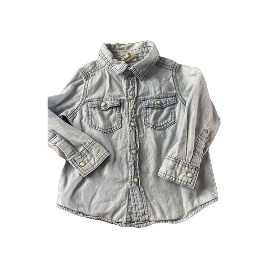 Unisex Button Down Short Sleeve Size: 2 years