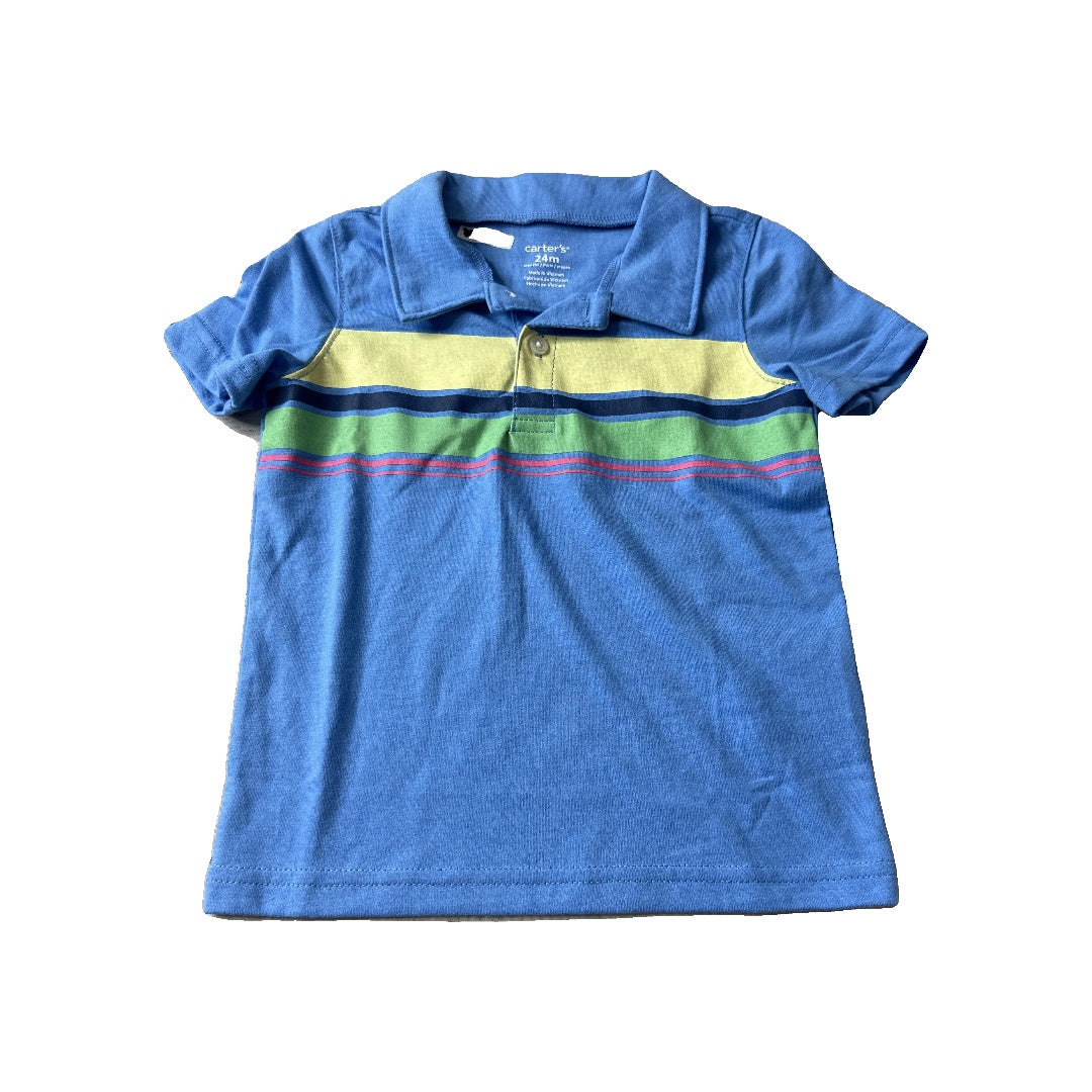 Carters Unisex Polo Shirt Size: 24 months