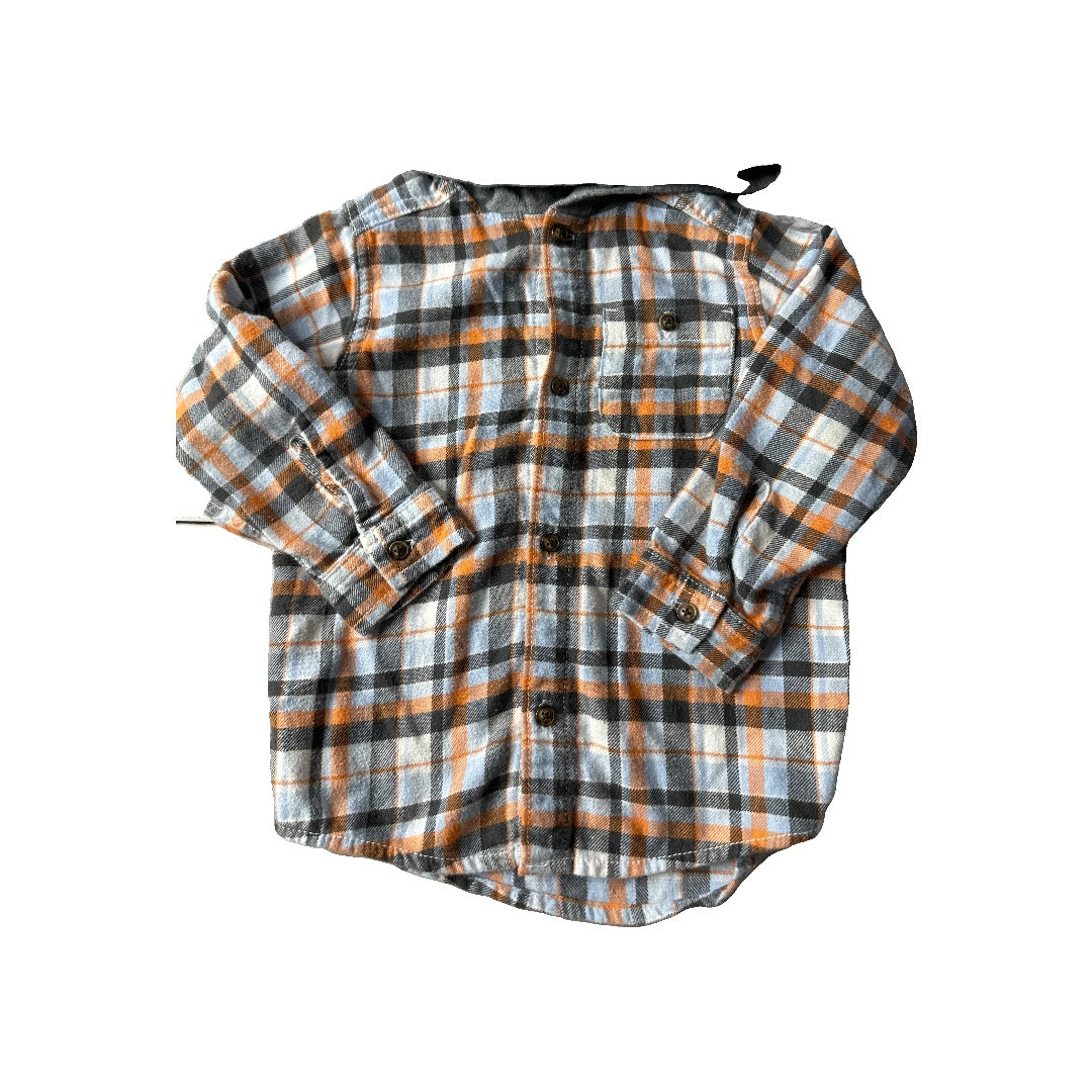 Unisex Button Down Short Sleeve Size: 24 months