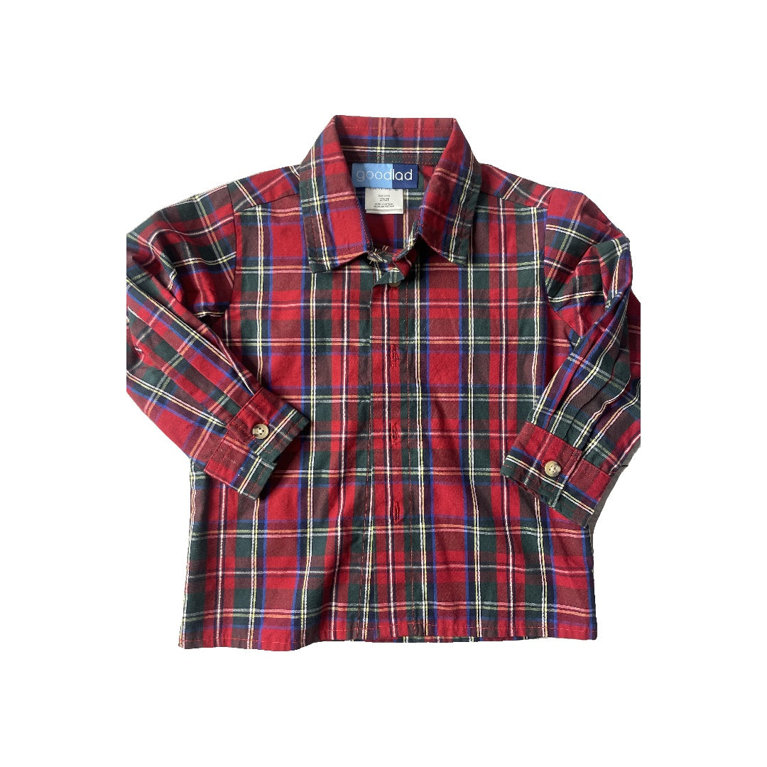 Unisex Button Down Short Sleeve Size: 2T