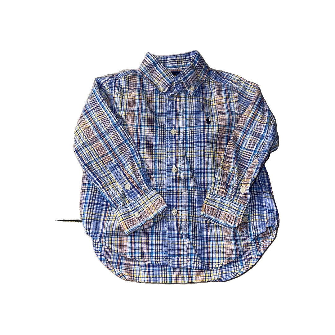 Ralph Lauren Unisex Button Down Short Sleeve Size: 2T