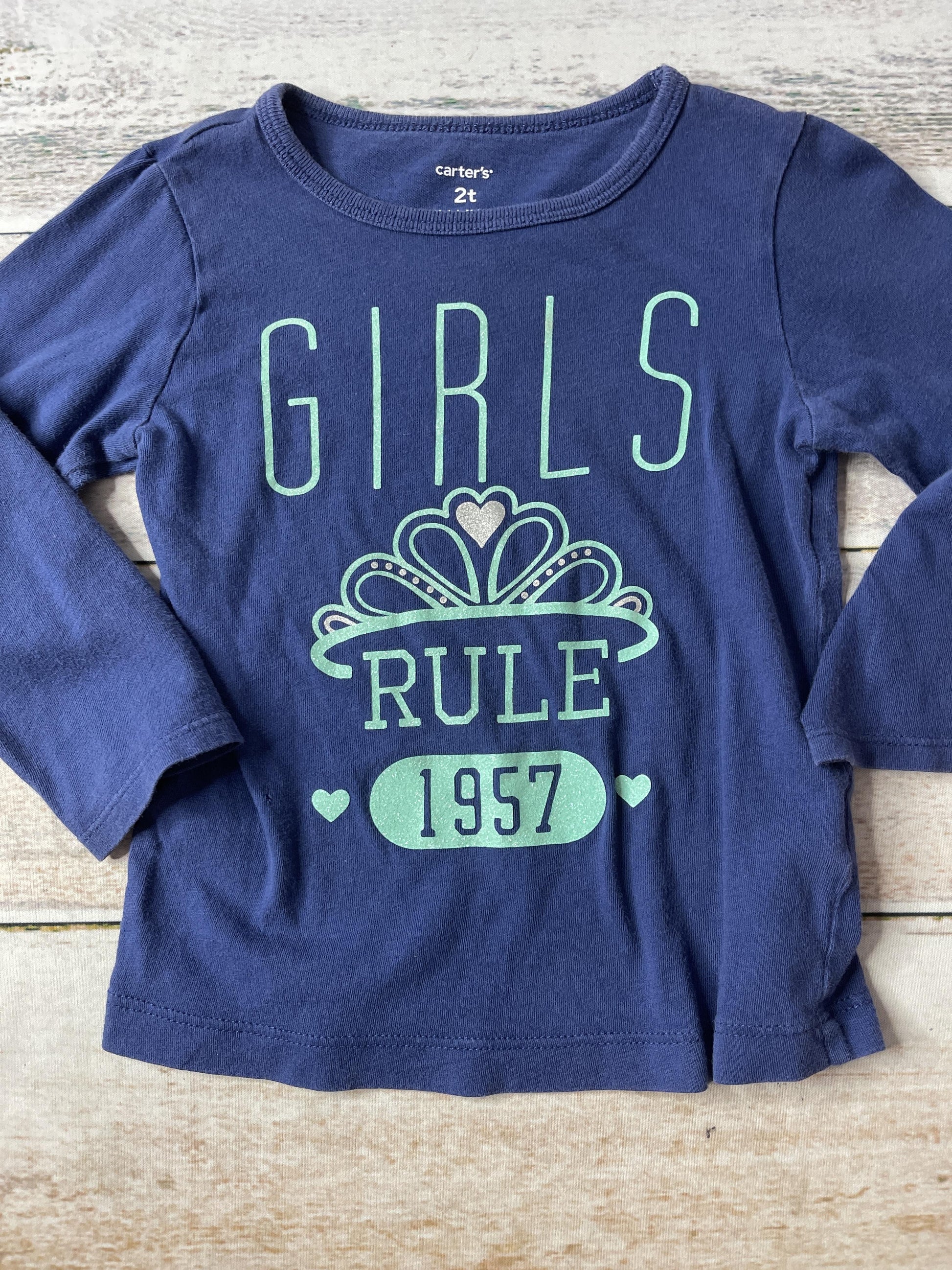 Carters Girls Long Sleeve T-Shirt Size: 2T