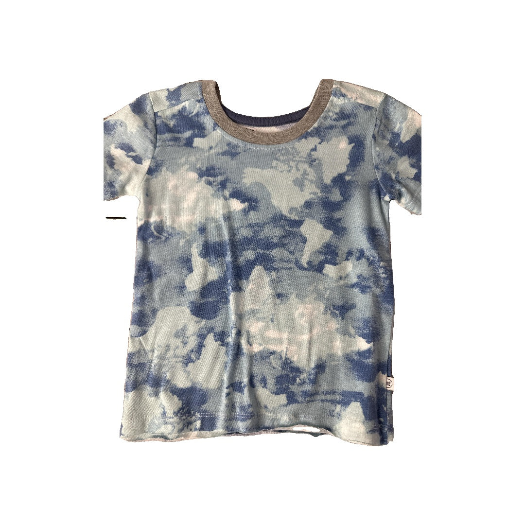 Honest Co Unisex Button Down Short Sleeve Size: 2T