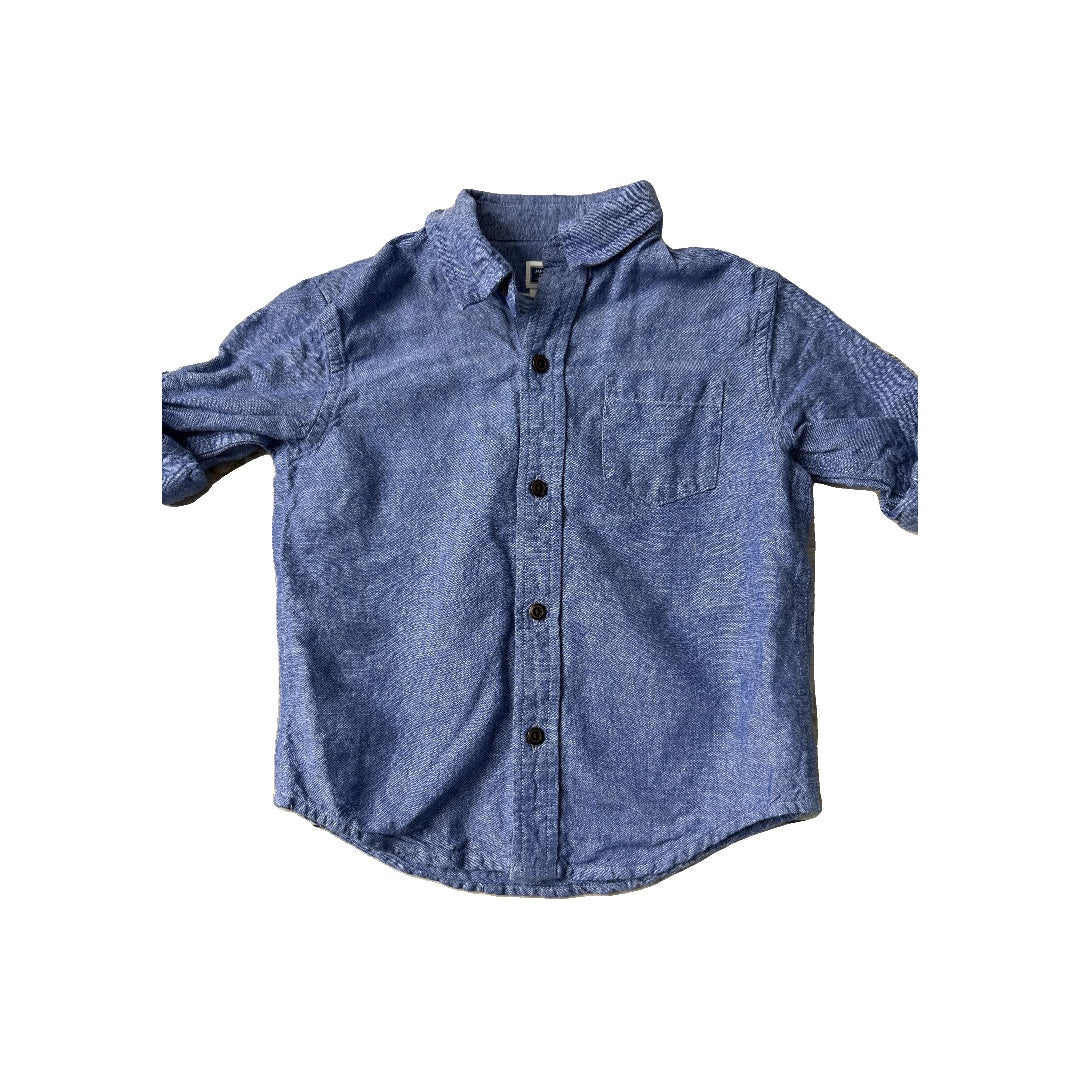 Janie and Jack Unisex Button Down Short Sleeve Size: 2T