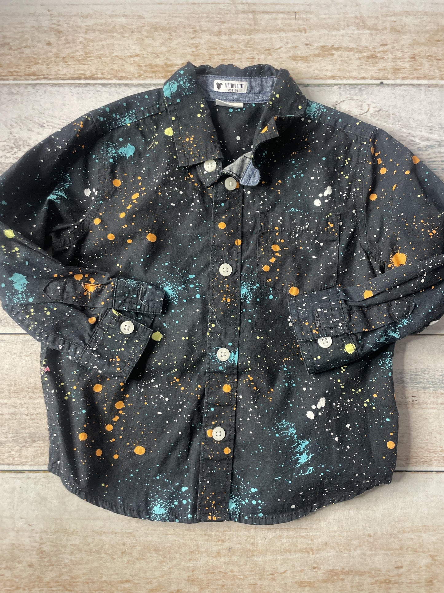Unisex Button Down Short Sleeve Size: 2T
