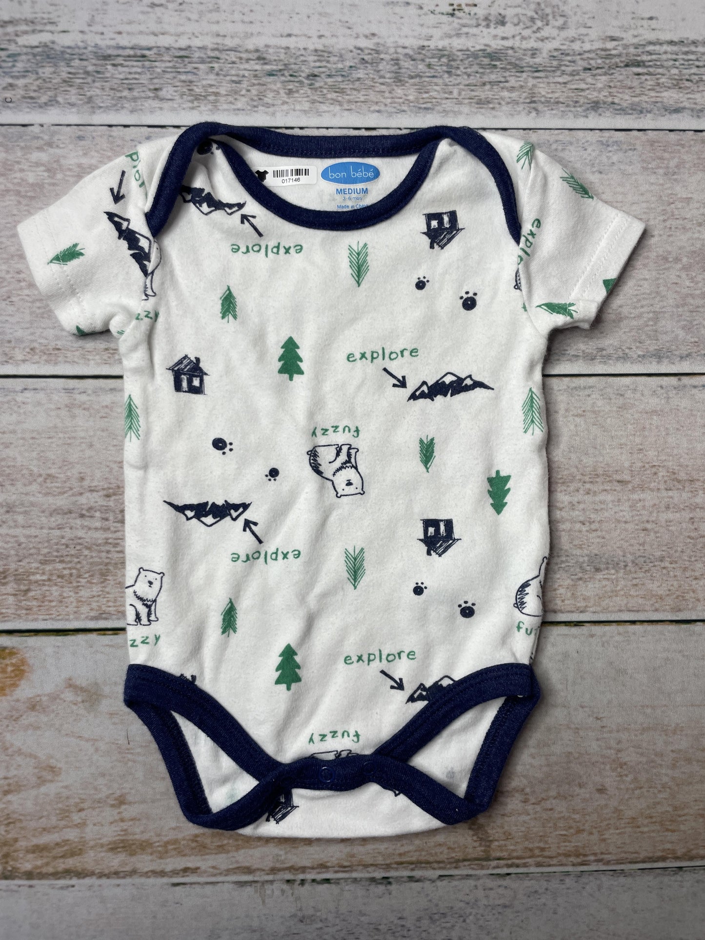 Bon bebe Unisex Onesie Size: 3-6 months