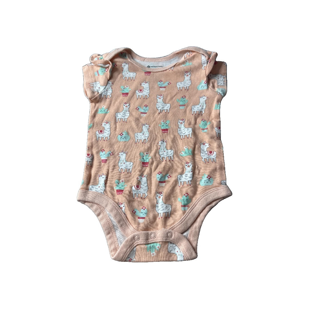 Member‚Äôs Mark Unisex Onesie Size: 3-6 months