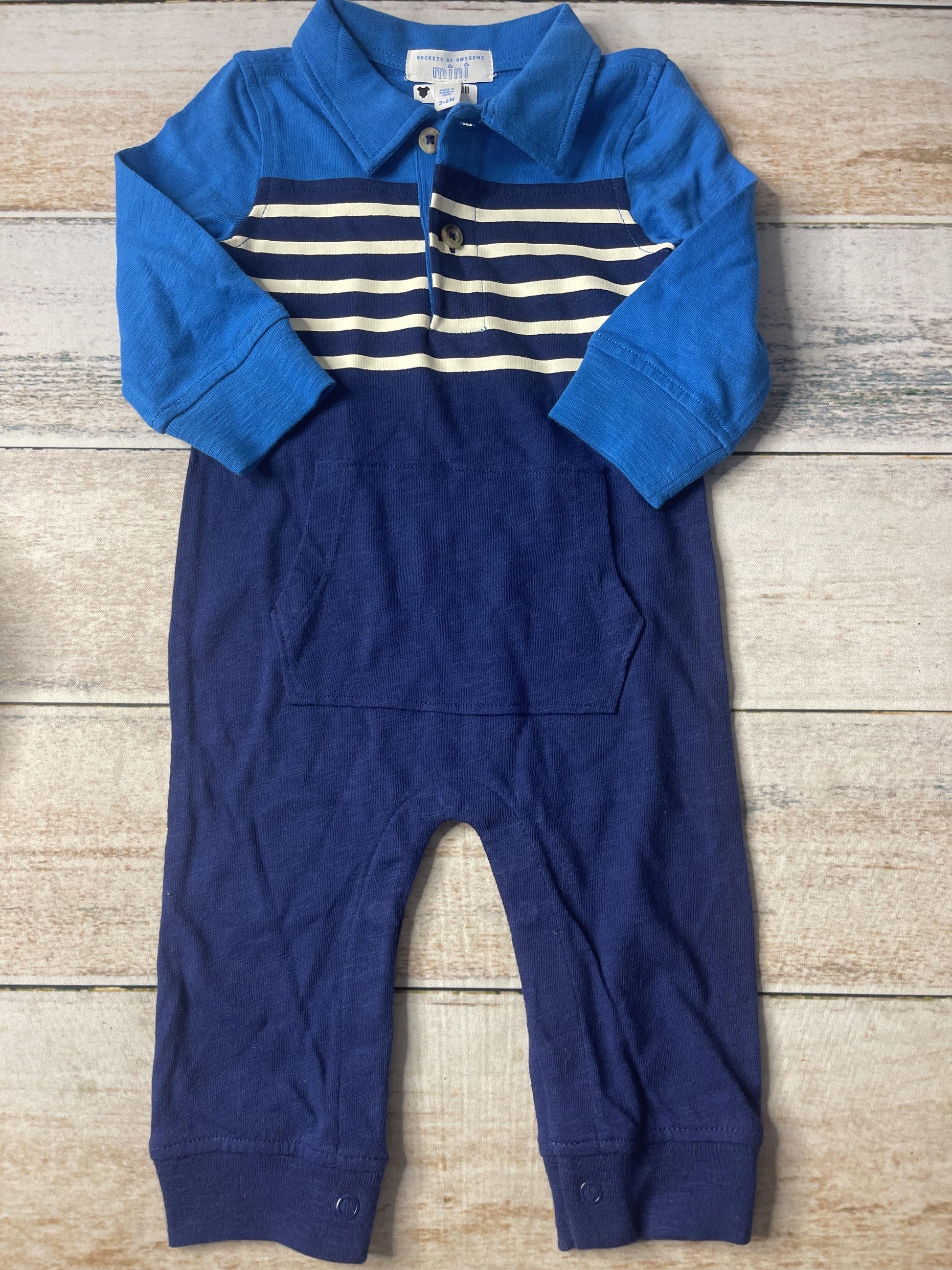 Rockets of Awesome Unisex Long Sleeve Outfit Size: 3-6 months