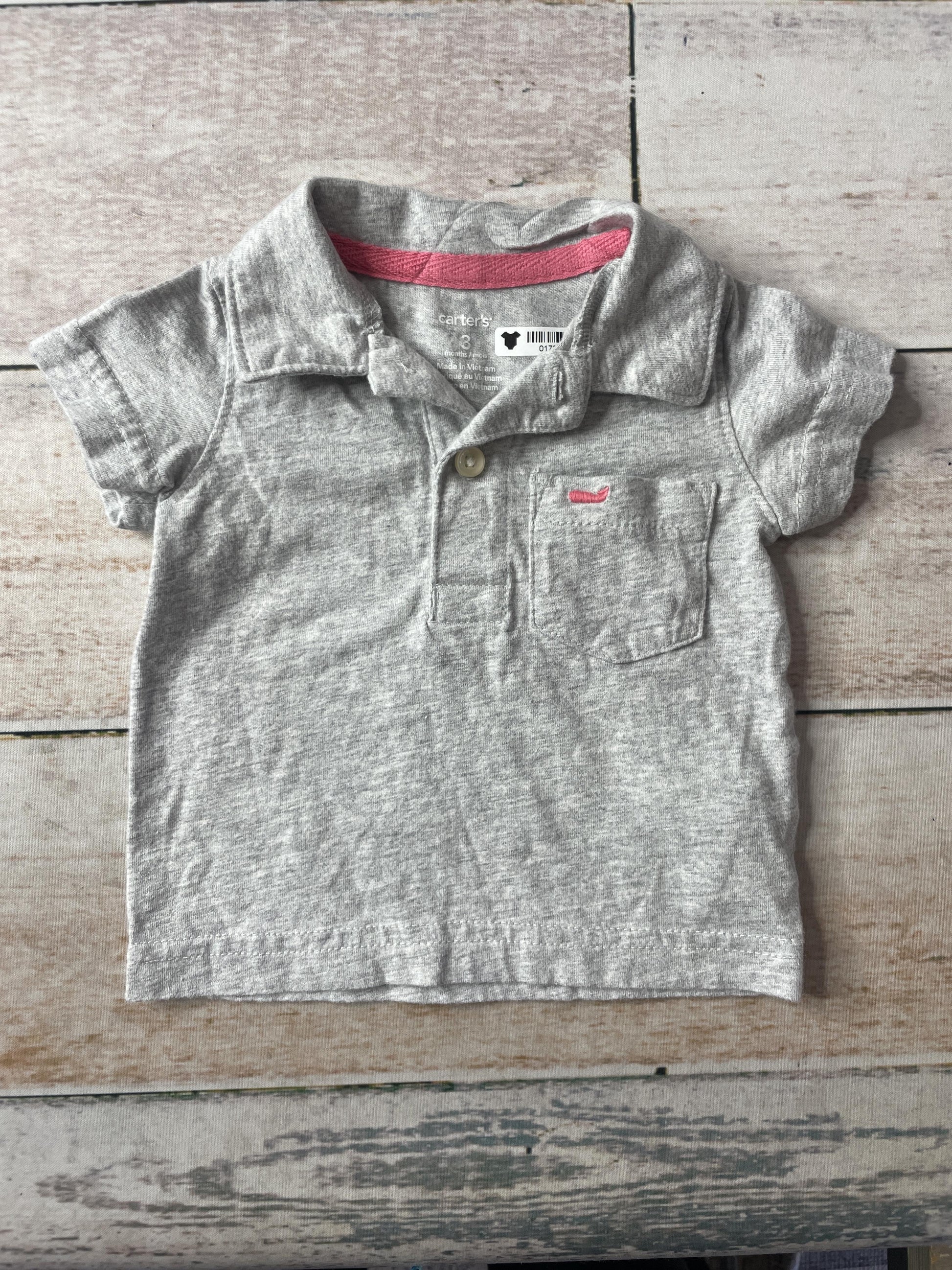 Carters Unisex Shirt Size: 3 months