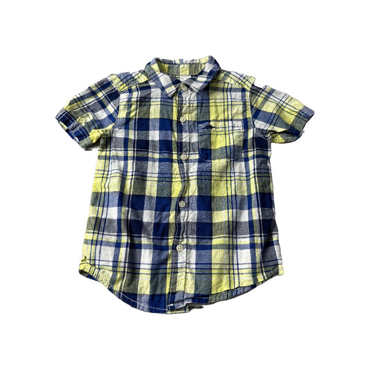 Carters Unisex Button Down Short Sleeve Size: 3T