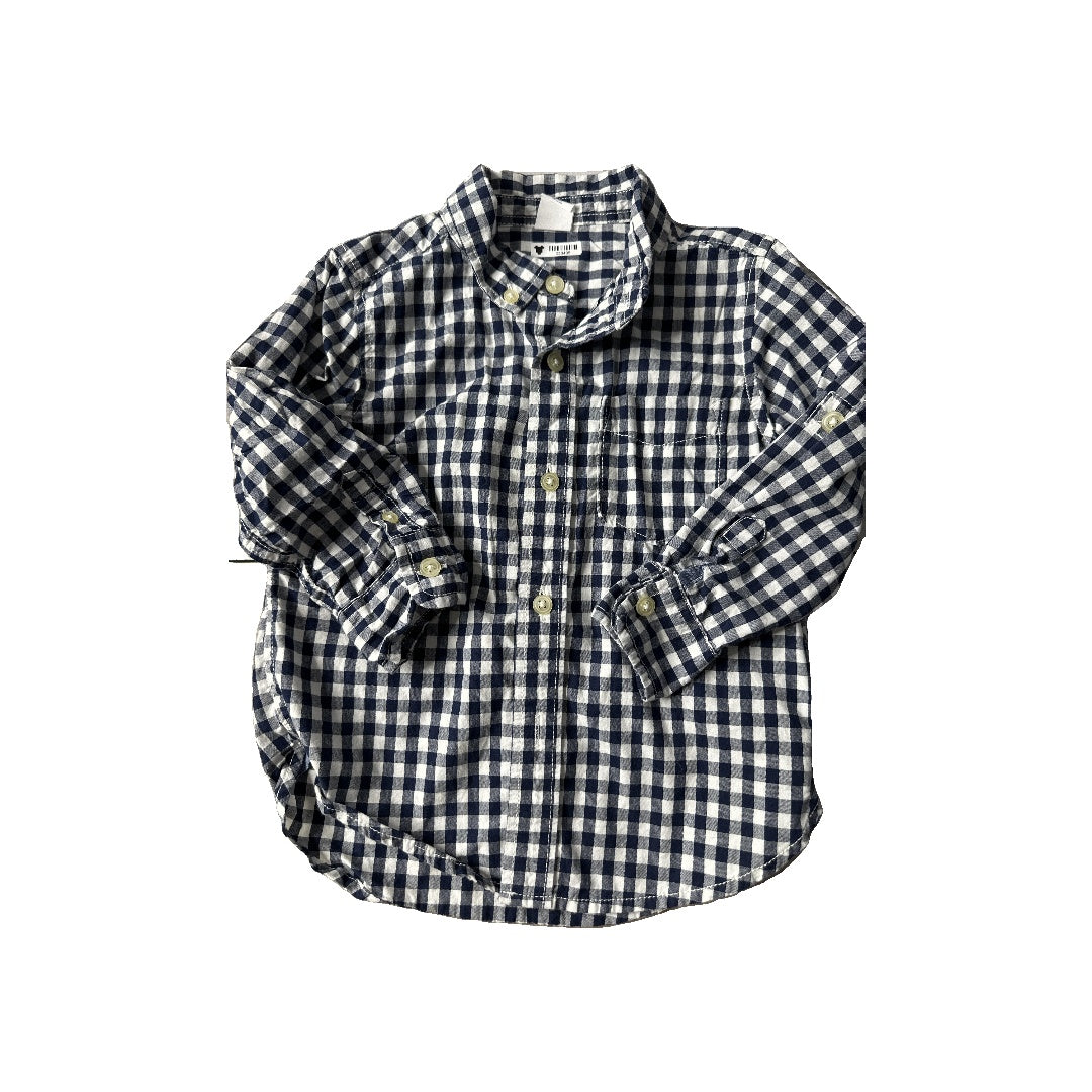 Unisex Button Down Short Sleeve Size: 3T