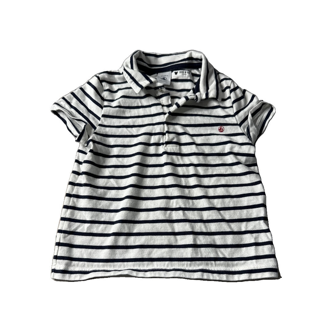 Petit Bateau Unisex Polo Shirt Size: 3T