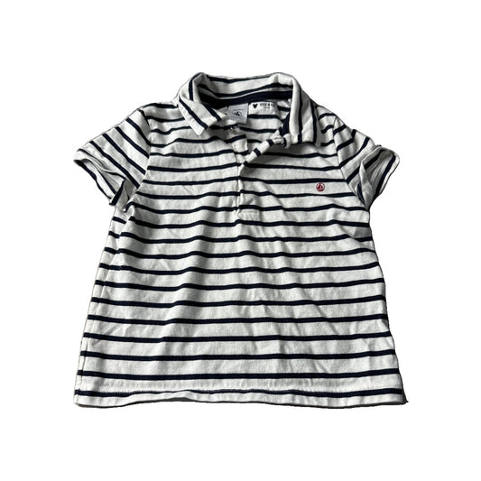 Petit Bateau Unisex Polo Shirt Size: 3T