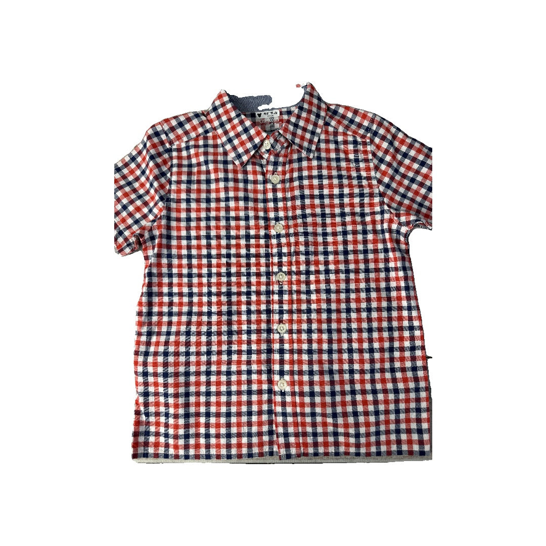 Unisex Button Down Short Sleeve Size: 4T