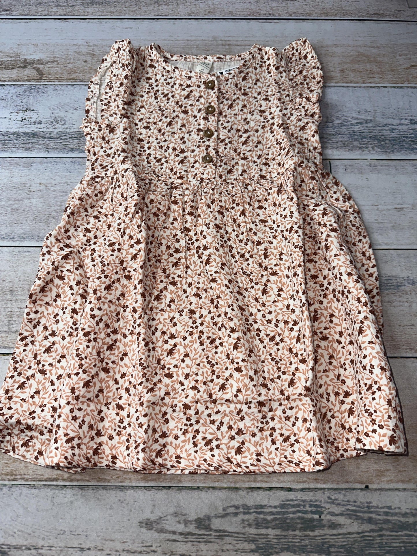 Colored Organics Girls Dress Size: 4T