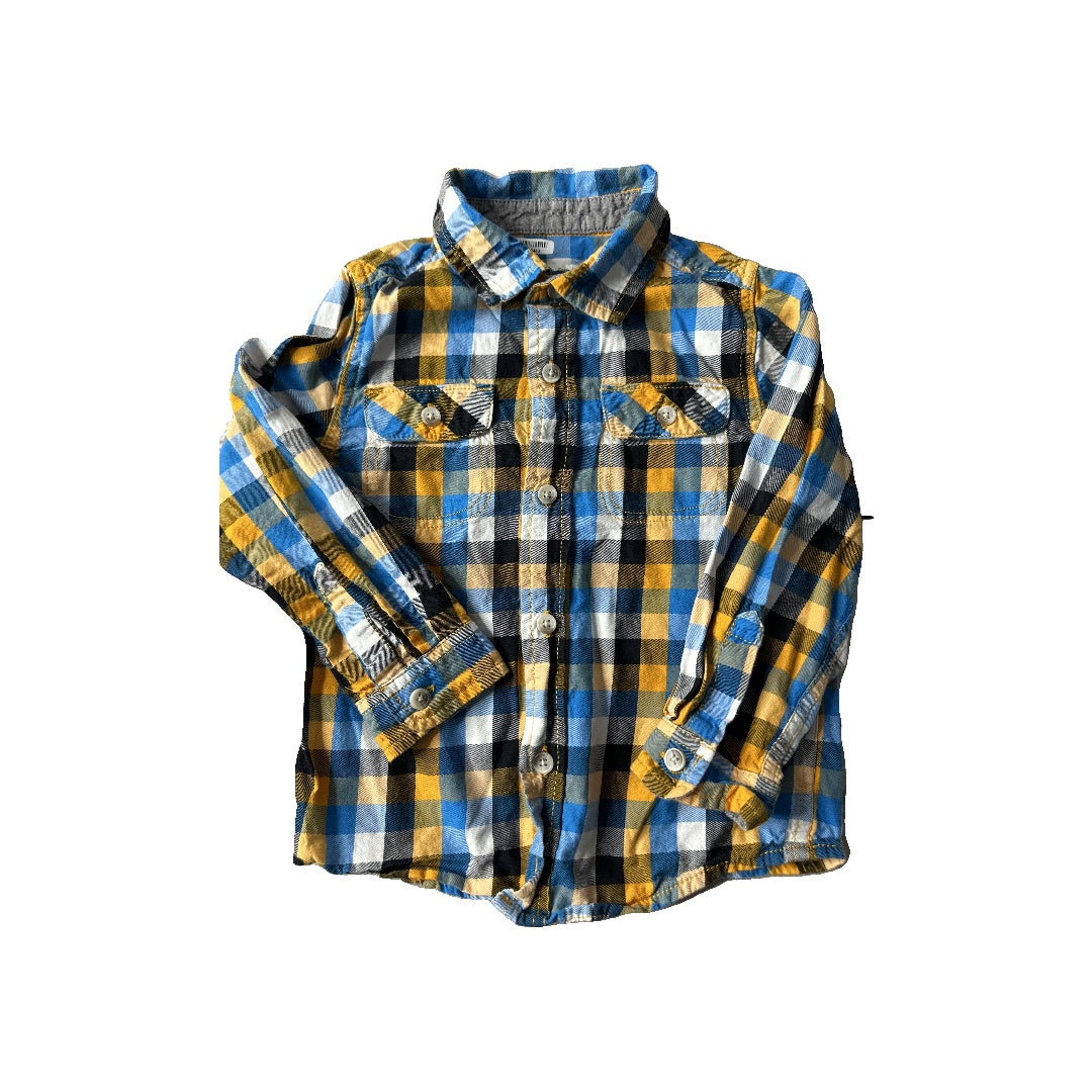 Cat & Jack Unisex Button Down Short Sleeve Size: 4T