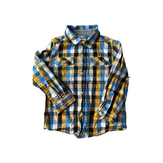 Cat & Jack Unisex Button Down Short Sleeve Size: 4T