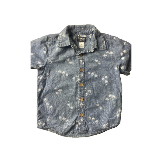 Unisex Button Down Short Sleeve Size: 4T