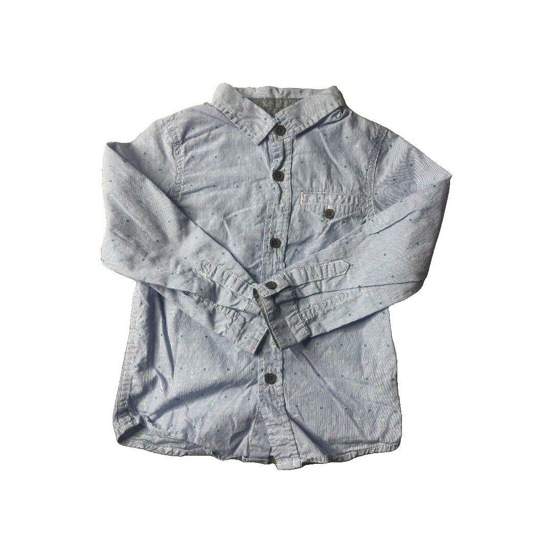 Cat & Jack Unisex Button Down Short Sleeve Size: 4T