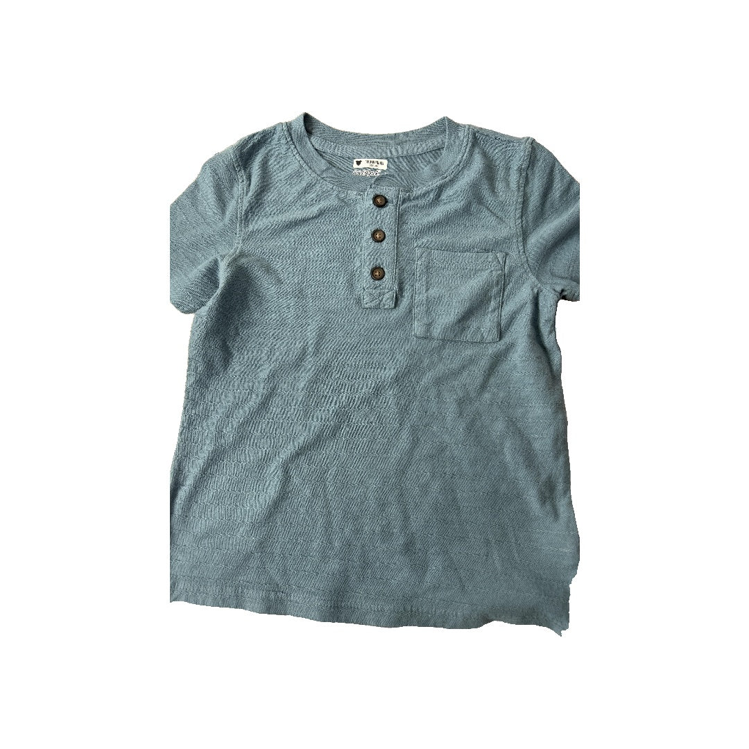 Unisex Button Down Short Sleeve Size: 4T
