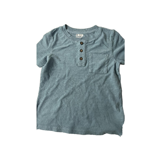 Unisex Button Down Short Sleeve Size: 4T