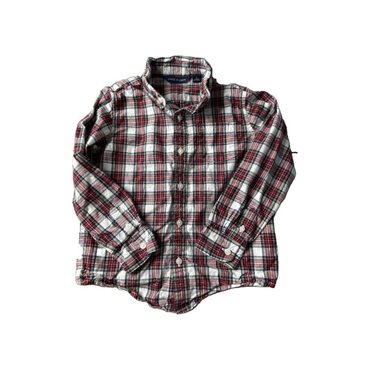 Janie and Jack Unisex Button Down Short Sleeve Size: 4T