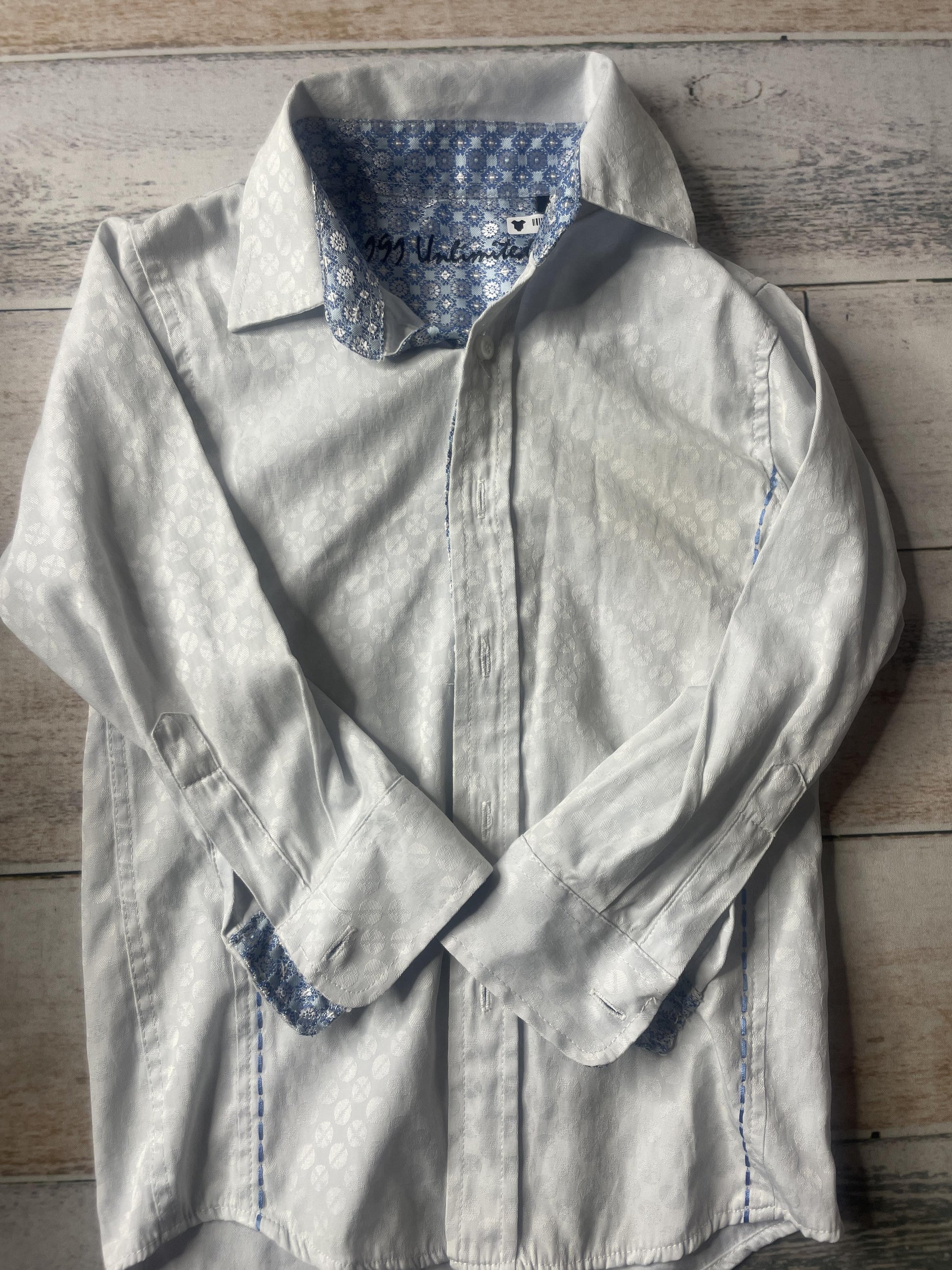 191 unlimited Unisex Button Down Short Sleeve Size: 4T