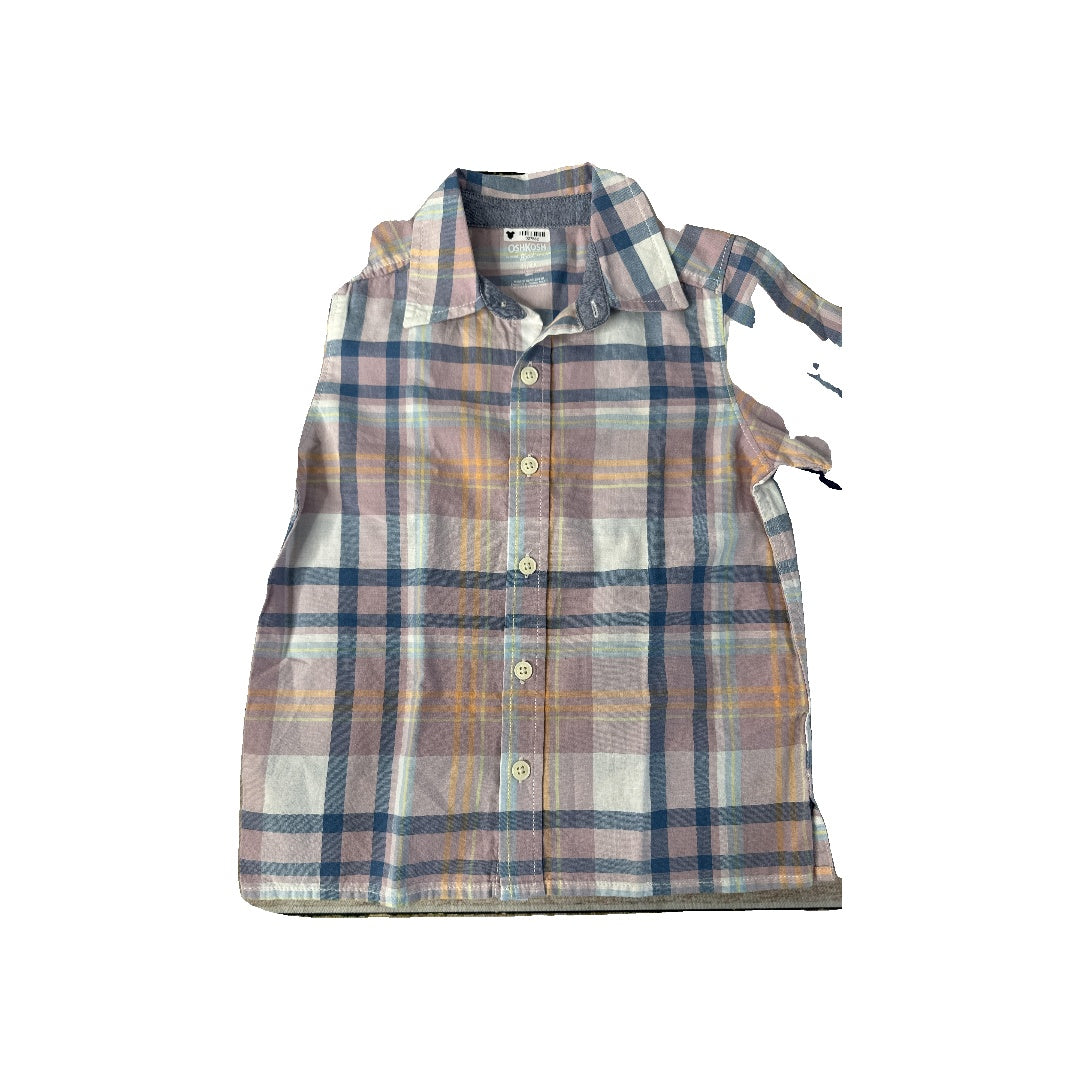 Unisex Button Down Short Sleeve Size: 4T