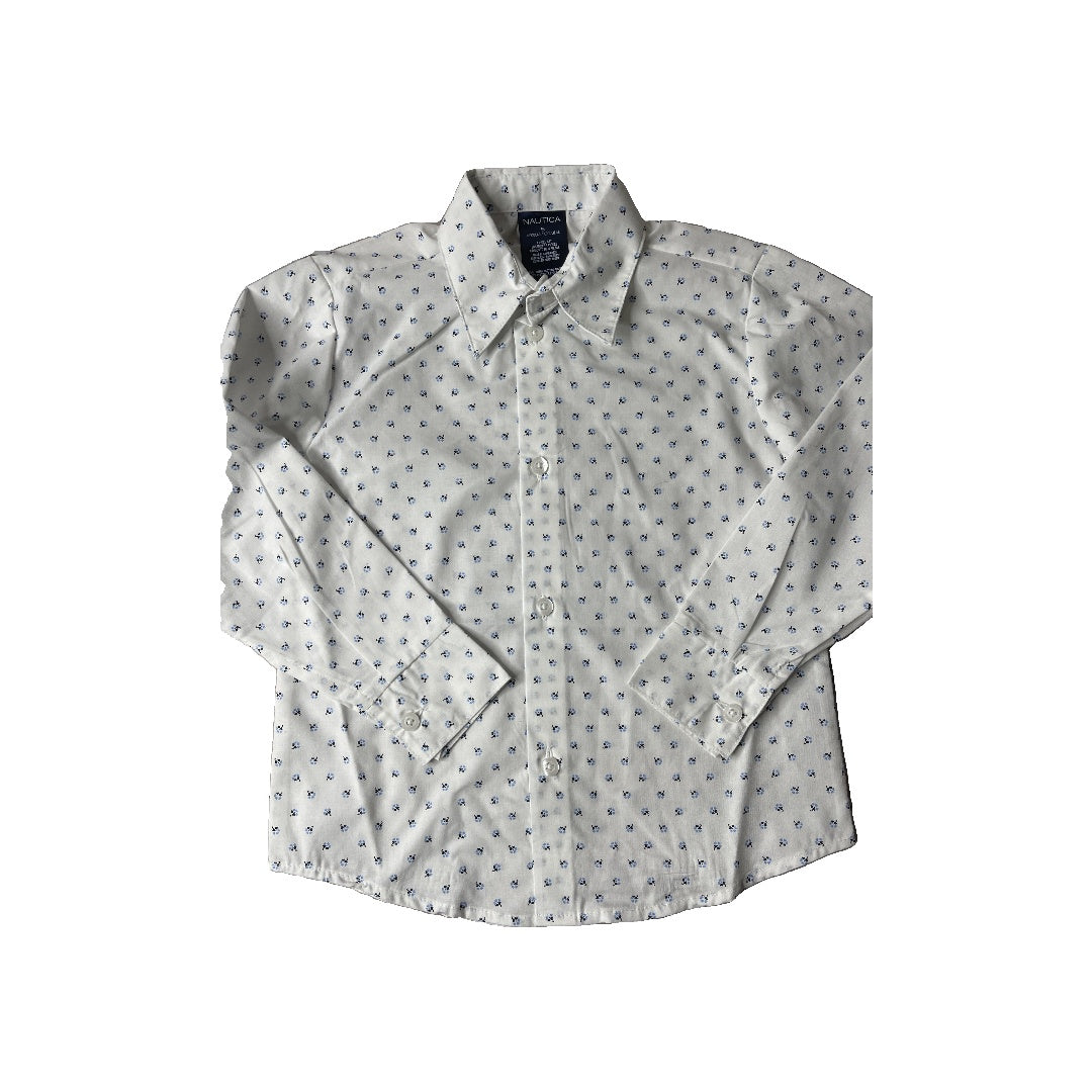 Nautica Unisex Button Down Short Sleeve Size: 5