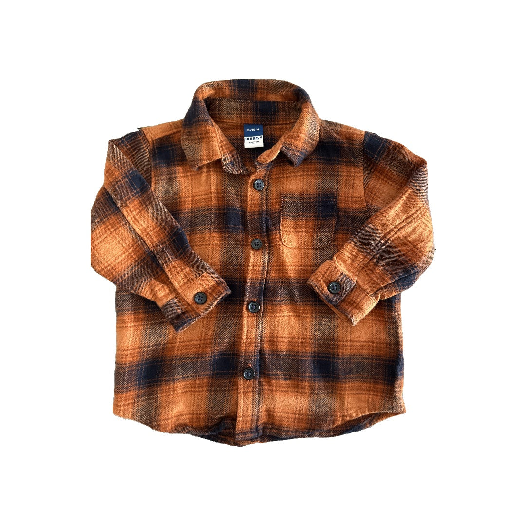 Old Navy Boys Button Down Short Sleeve Size: 6-12 months