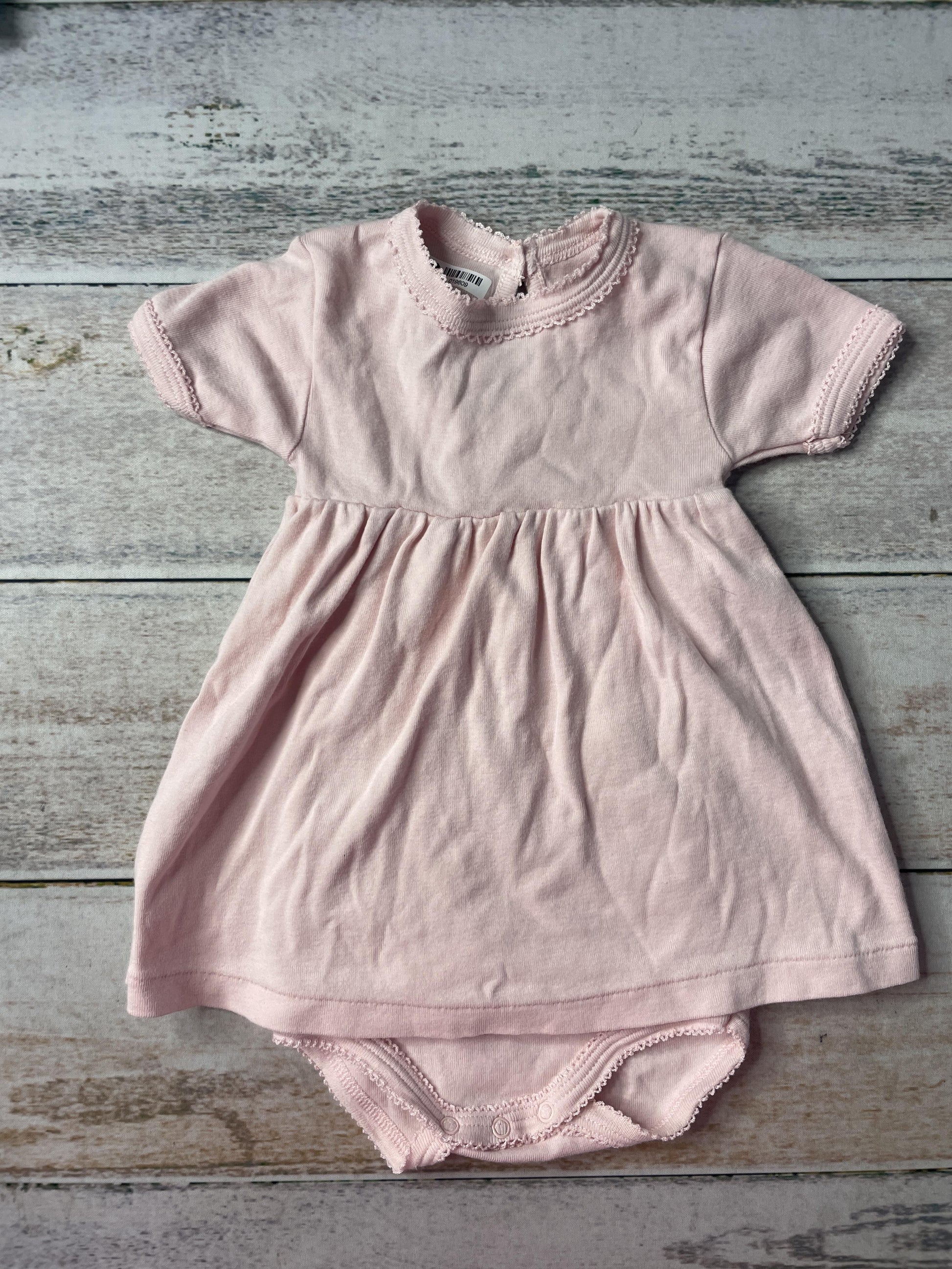 Petit Bateau Girls Dress Size: 6 months