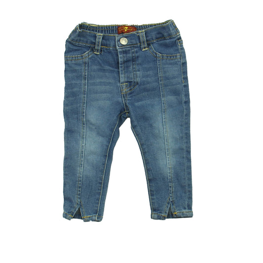 7 for all Mankind Girls Blue Jeggings Size: 12 Months Blue