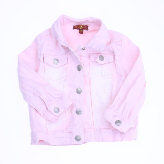 7 for all Mankind Girls Pink Jacket Size: 12 Months Pink