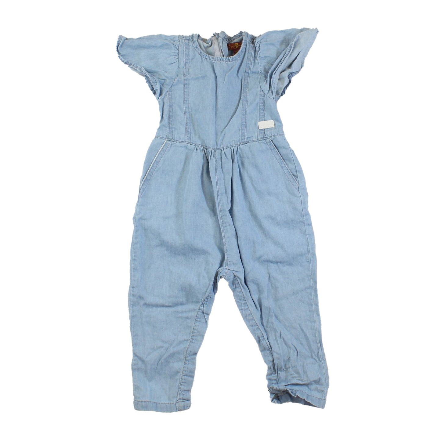 7 for all Mankind Girls Light Blue Romper Size: 18 Months Light Blue