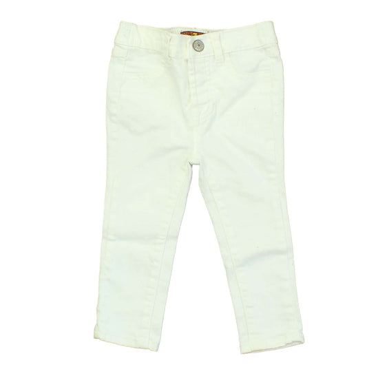 7 for all Mankind Unisex White Jeans Size: 18 Months White