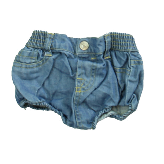 7 for all Mankind Girls Blue Shorts Size: 3-6 Months Blue