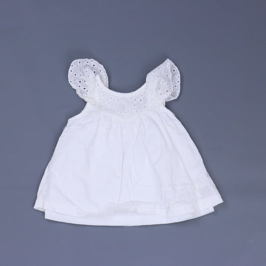7 for all Mankind Girls White Dress Size: 3-6 Months White