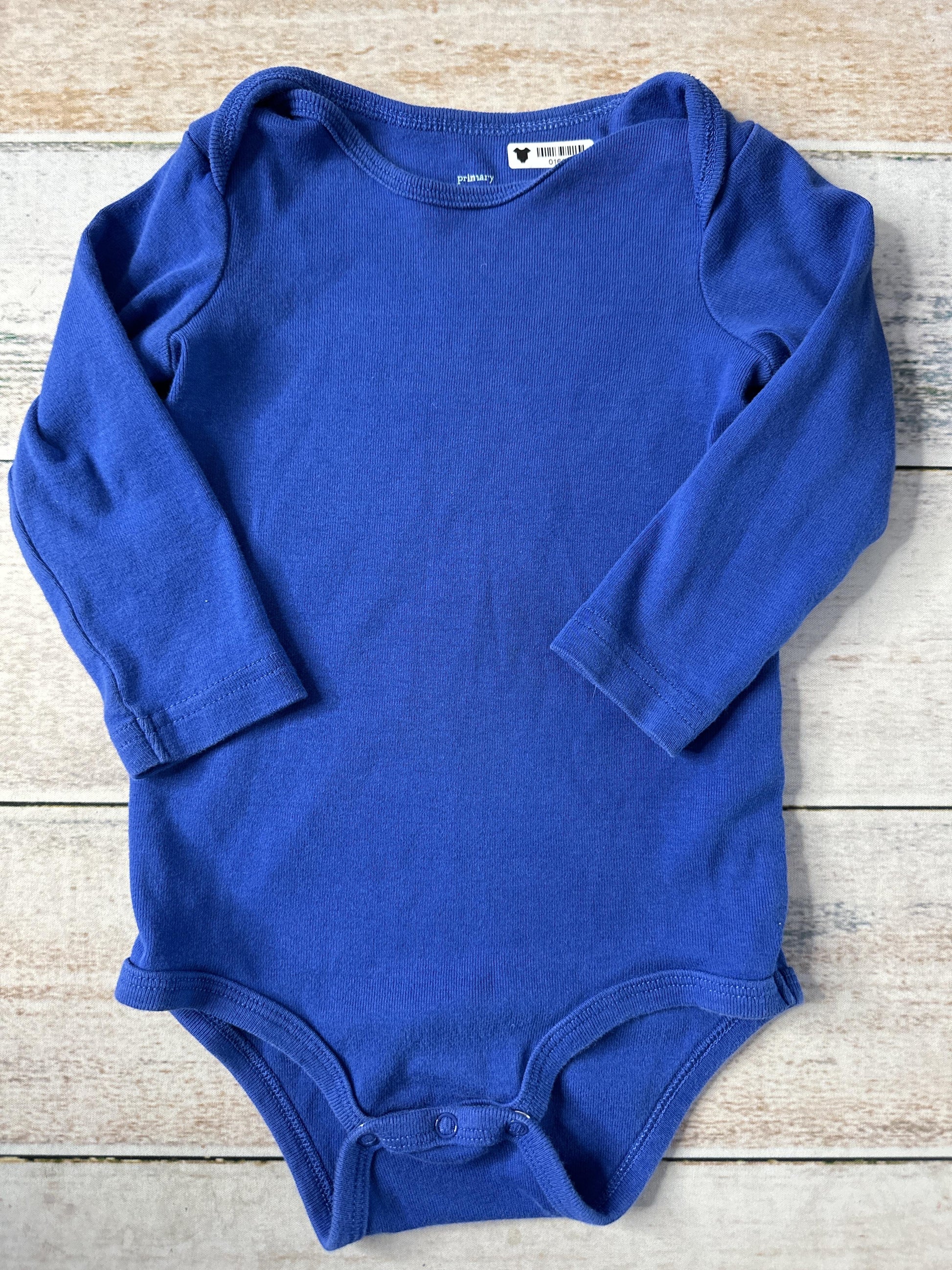 Primary Unisex Onesie Size: 9-12 Months