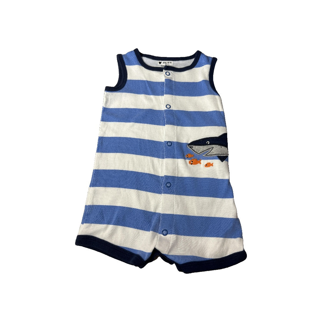 Unisex Button Down Short Sleeve Size: 9 months