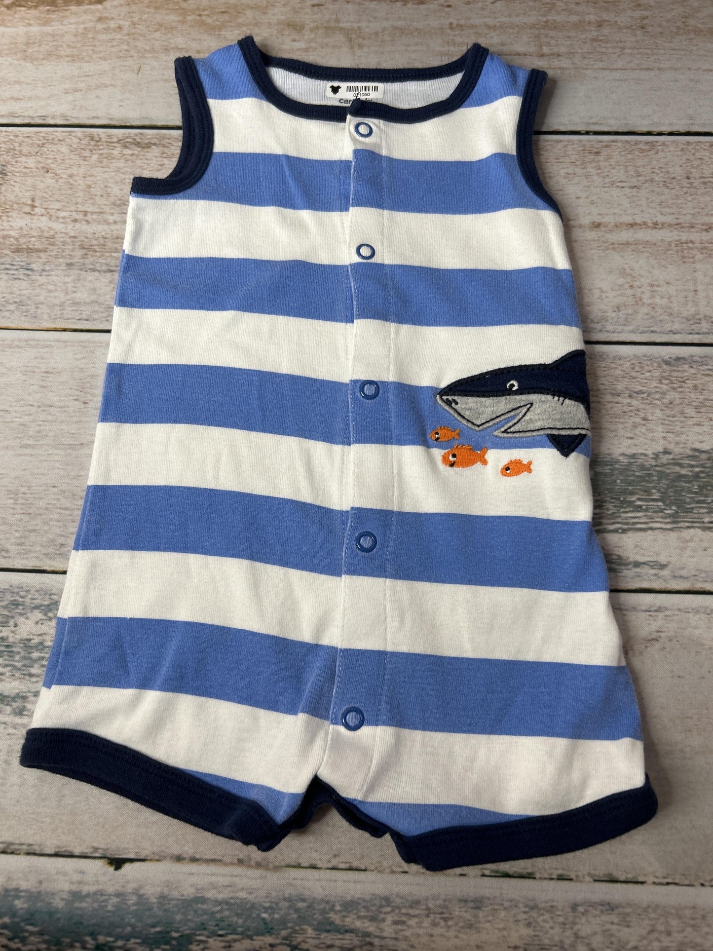 Unisex Button Down Short Sleeve Size: 9 months