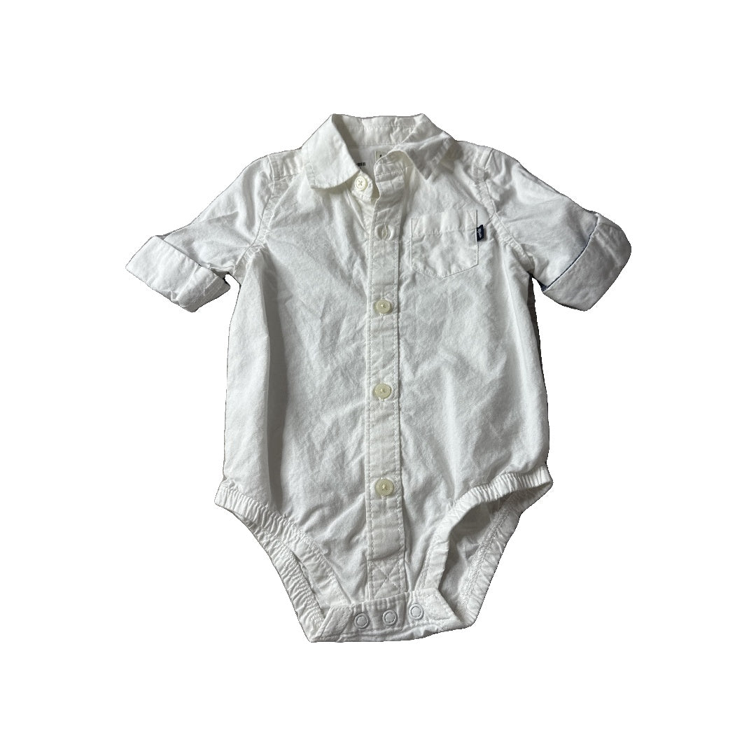 Unisex Button Down Short Sleeve Size: 9 months