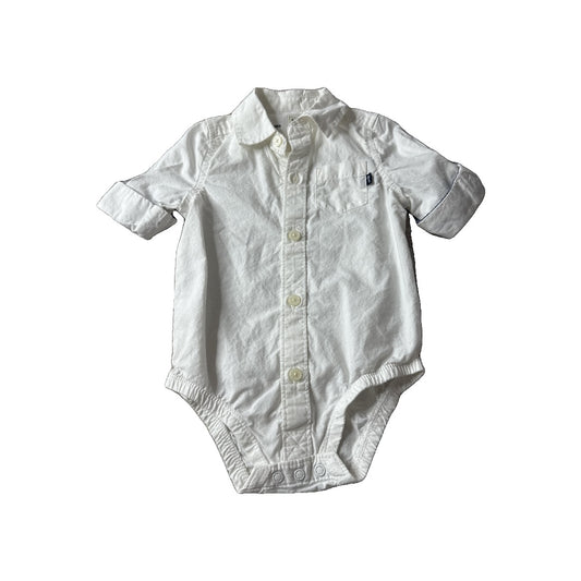 Unisex Button Down Short Sleeve Size: 9 months