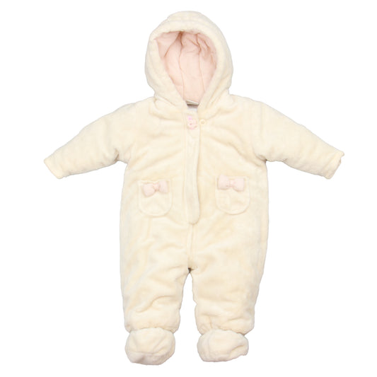 Absorba Girls Ivory Bunting Size: 3-6 Months Ivory